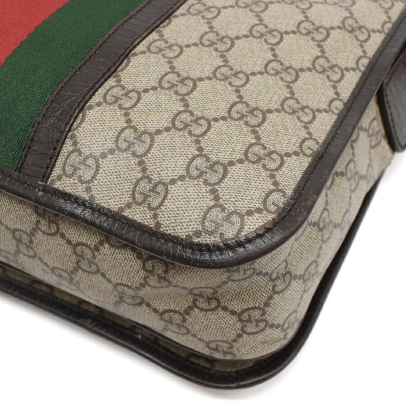 Gucci Shoulder Bag Sherry Line GG Supreme Beige - Picture 5 of 9